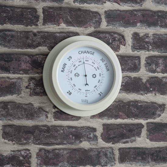 Barometer voor buiten 22 cm diameter groot