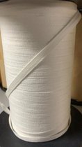 500 Meter KATOEN BAND, Breedte 6MM, Kleur WIT