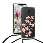 Telefoonhoes met koord voor Huawei Mate 20 Lite telefoontasje crossbody