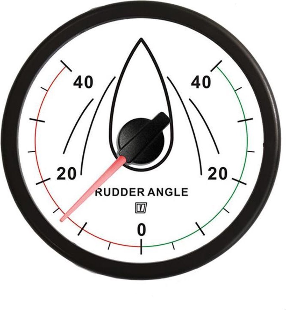 VETUS RUDDW40 witte Roerstandaanwijzer 12/24V Ø 110mm