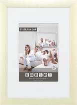 Brede Aluminium Wissellijst - Fotolijst - 62x93 cm - Helder Glas - Mat Champagne - 23 mm