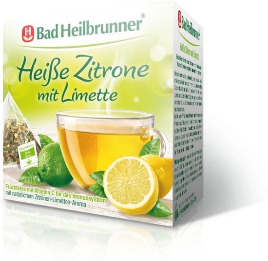 Bad Heilbrunner Kruidenthee - Heisse Zitrone mit Limette - Hete Citroen met Limoen Thee