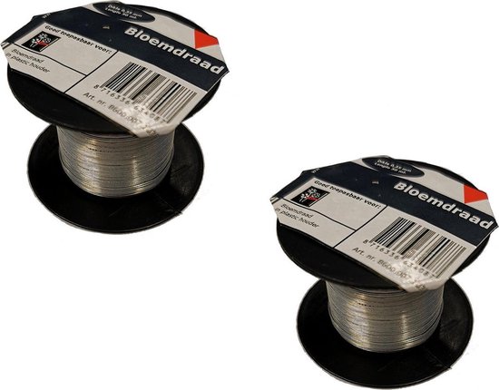Fil De Fer Acier Galvanisé 1,5 Mm – Bobine 50 M Argent, Résistant Pour Jardinage, Bricolage Et Loisirs Créatifs