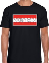 Oostenrijk / Austria landen t-shirt zwart heren - Oostenrijk landen shirt / kleding - EK / WK / Olympische spelen outfit XL