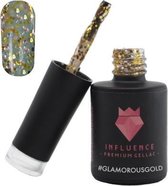 #GLAMOROUSGOLD - Influence Gellac - Gouden gellak - Gellak goud UV - Gellak glitter - UV Gellak - Gel nagellak - Gellac - Kado vrouw - Valentijns cadeau - Kado voor haar - 10 ml