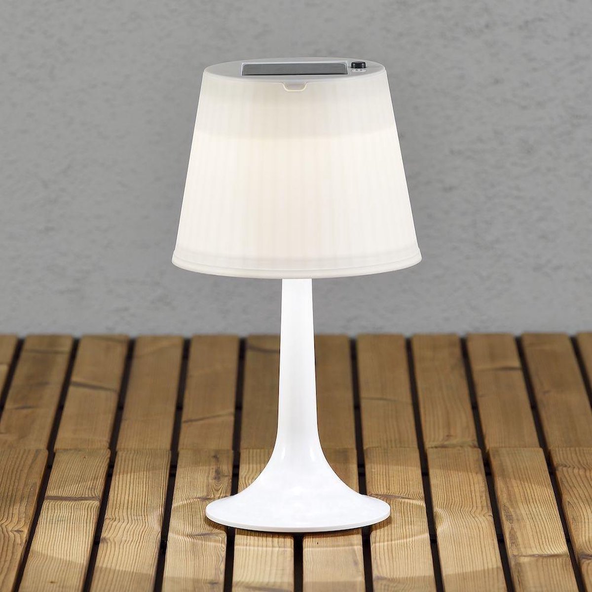 Konstsmide 7109 - Tafellamp - Assisi LED tafellamp solar 36cm 4500K
