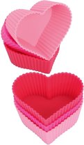 Cupcake Vormpjes - Siliconen - Ronde Bakvorm - Cake vormpjes - 12 Stuks - inclusief Rheme Liniaal