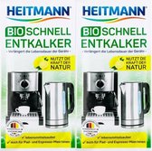 HEITMANN BIO-ontkalker- Biologische ontkalker voor waterkokers en koffiezetapparaten- 2 x 25g