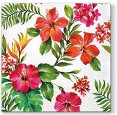 PAW Hawaiian Flowers papieren servetten