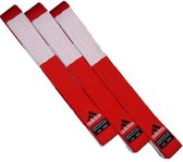 Rood-wit geblokte Adidas-judoband voor 6e dan - Product Kleur: Rood / Wit / Product Maat: 300
