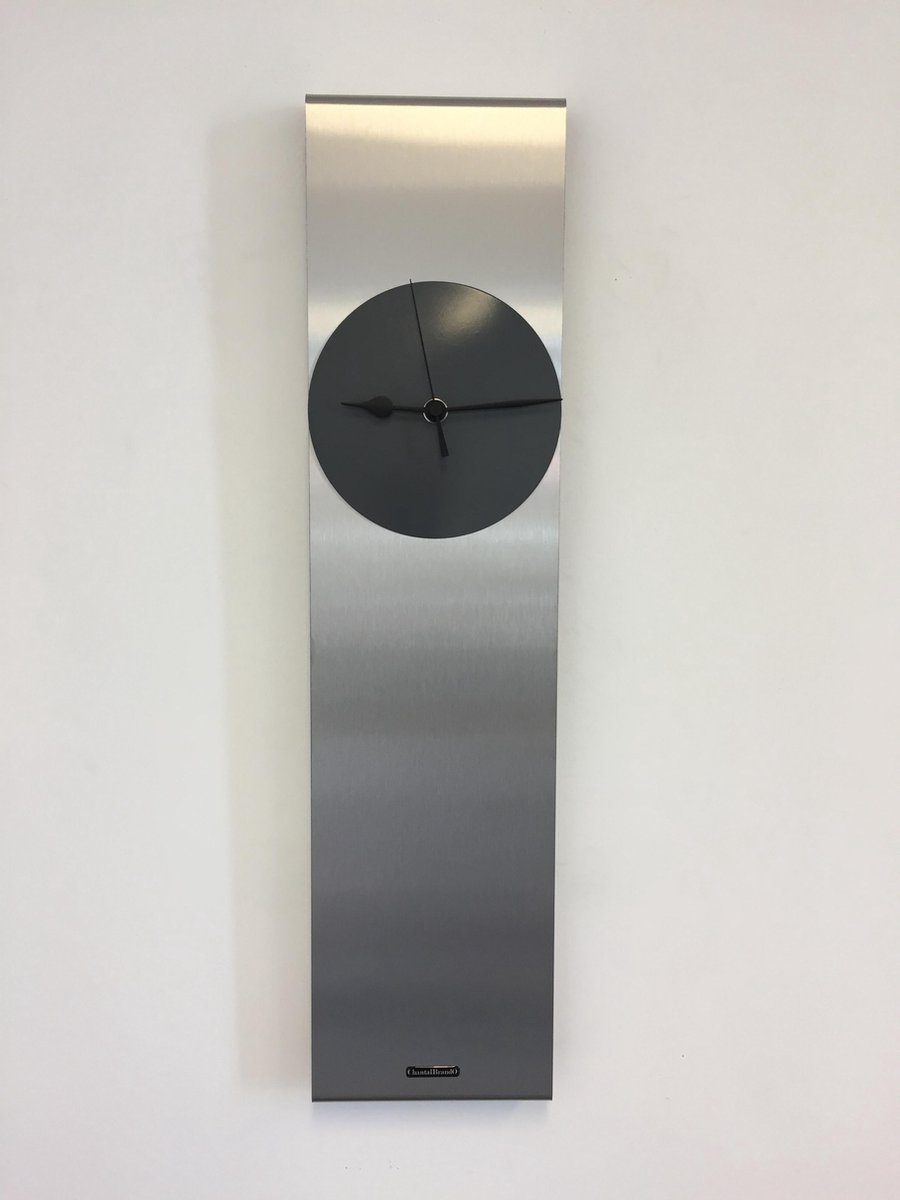 Wandklok Sky-Scraper Grey New York Modern Dutch Design