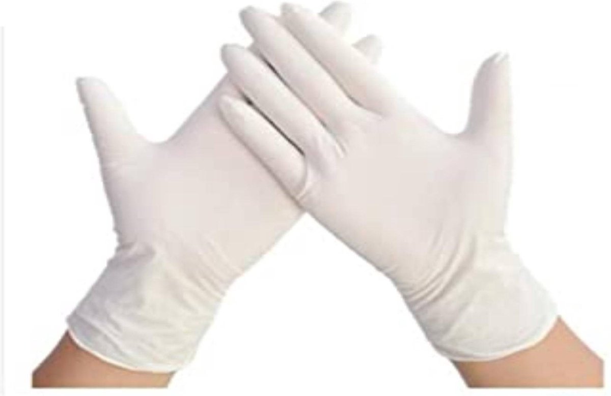 Goedkoopste Handschoenen Wegwerp Latex Disposable Ongepoederd 100 st M - Medium