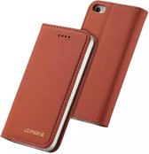 Lc.IMEEKE boekhoesje / book case voor iphone 11 - Bruin - Kunstleer