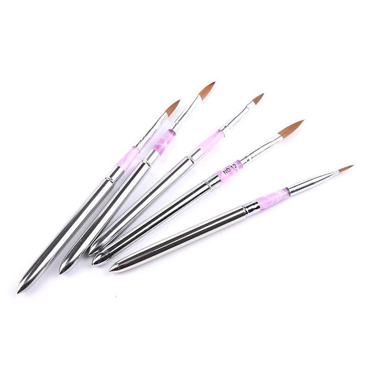 Kwalitatieve Acryl Penseel - Nageldecoratie Pen - #6 Pink Diamond
