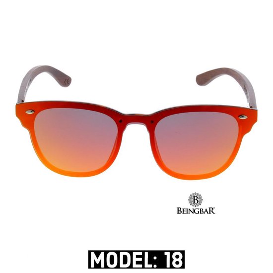 BEINGBAR Eyewear "Model 18" Sustainable Wooden Sunglasses van BEINGBAR — afbeelding 4