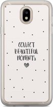 Samsung J5 2017 hoesje siliconen - Collect beautiful moments | Samsung Galaxy J5 2017 case | multi | TPU backcover transparant
