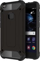 Voor Huawei P10 Lite Magic Armor TPU + PC Combinatie Case (Zwart)