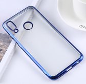 Ultradunne galvaniseren Soft TPU beschermende achterkant van de behuizing voor Xiaomi Redmi Note 7 (blauw)