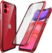 Voor iPhone 11 PC Magneto Shell-serie All-inclusive anti-val waterdichte beschermhoes (rood)