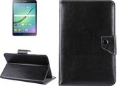 8 inch tablets Leather Case Crazy Horse Texture beschermhoes Shell met houder voor Galaxy Tab S2 8.0 T715 / T710, Cube U16GT, ONDA Vi30W, Teclast P86 (zwart)