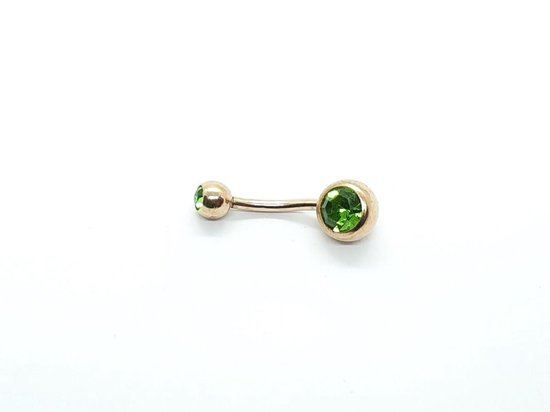 Navel Piercing - Rose Goud Met Steentjes | bol.com