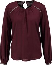 Vero moda soepel rood blouse shirt met siersteentjes - Maat XS