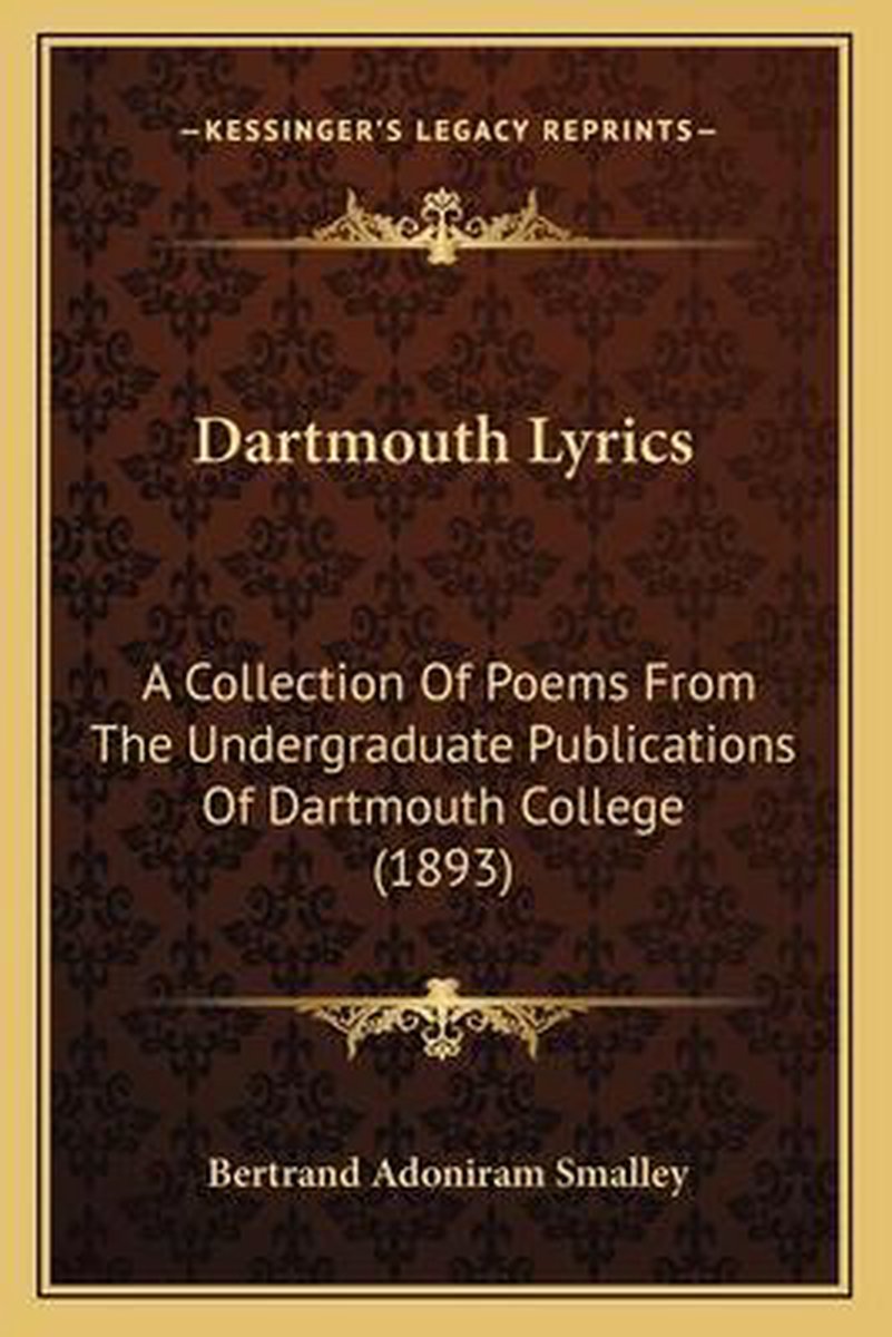 Dartmouth Lyrics van Bertrand Adoniram Smalley