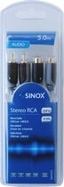 Sinox 5m RCA audio kabel Grijs