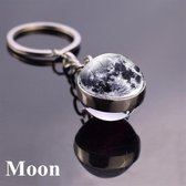 Sleutelhanger | keychain | keyring |Galaxy - space themed|thema - Moon | Maan