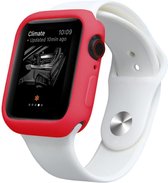 DrPhone FC2 - 42mm Case – Kras en Schokbestendig TPU Hoesje - Geschikt voor Apple Watch 42mm - Rood