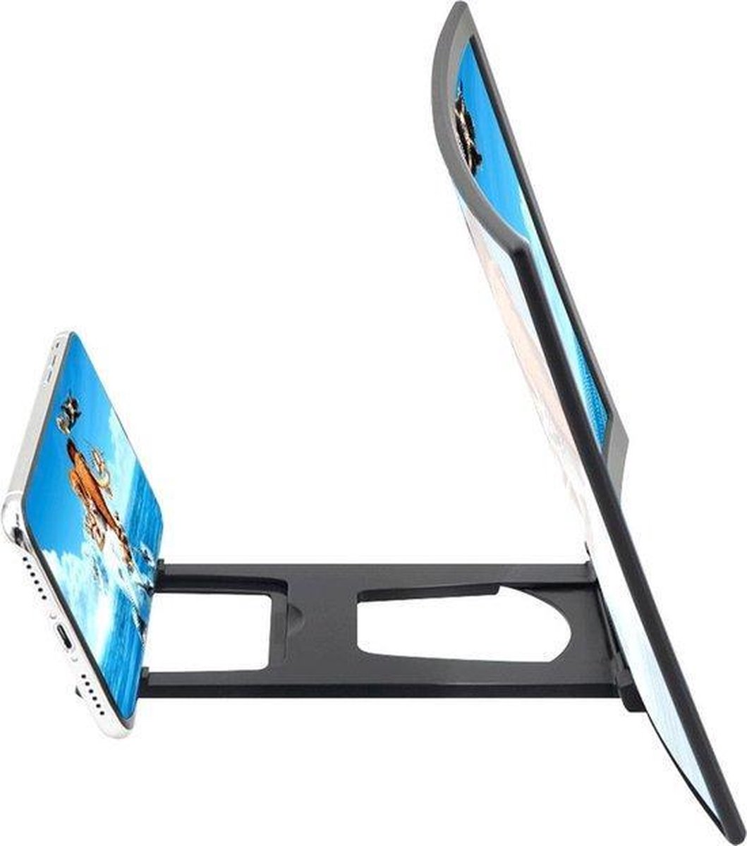 Smartphone Beeldschermvergroter - 12 Inch - Zwart