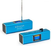 Technaxx BT-X29 MusicMan® Enceinte Bluetooth stéréo portable avec radio numérique DAB + et FM, USB, 3,5 mm et MicroSD bleu