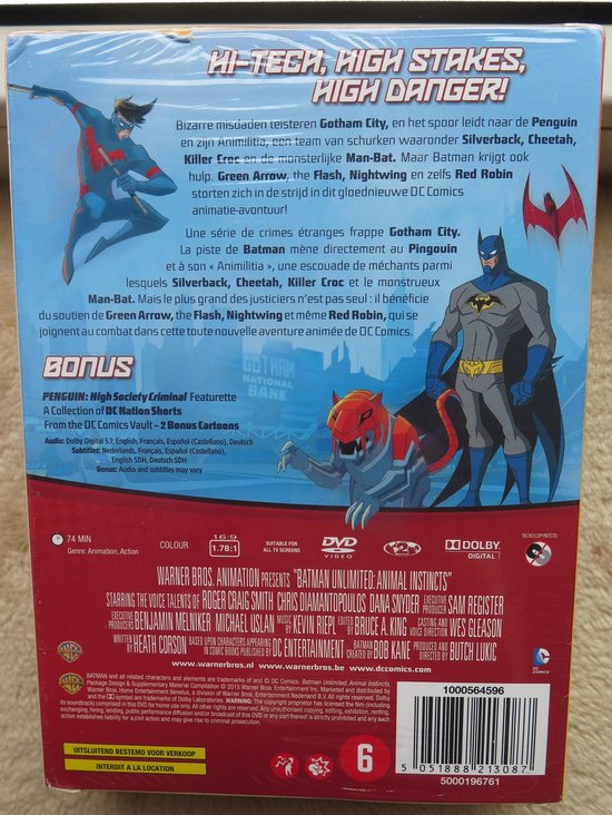 Batman Unlimited Animal Instincts (DVD) (Dvd), Niet gekend