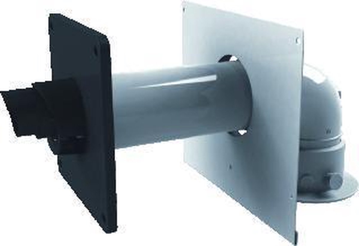 Nefit 7746901798 - muurdoorvoer - 60/100 - concentrische - incl. adapter en montageplaat