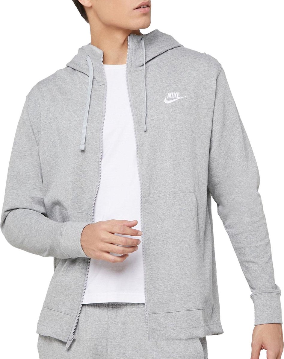 Verschrikking Persoon belast met sportgame in het geheim Nike Sportswear Club Vest - Mannen - grijs/wit | bol.com