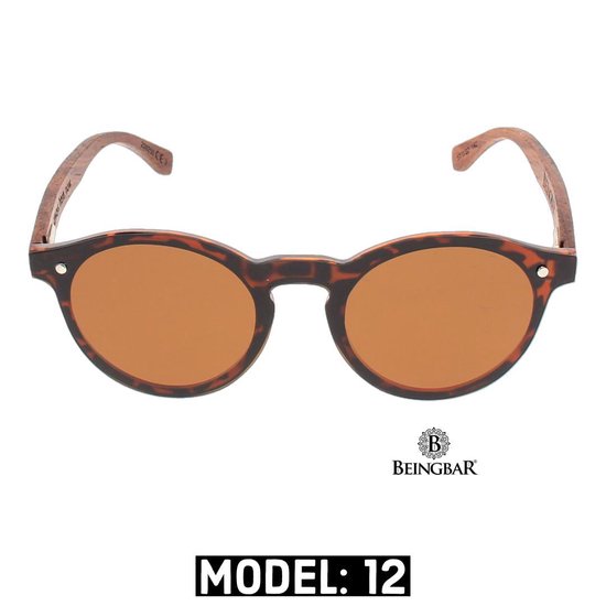 BEINGBAR Eyewear "Model 12" Sustainable Wooden Sunglasses van BEINGBAR — afbeelding 4