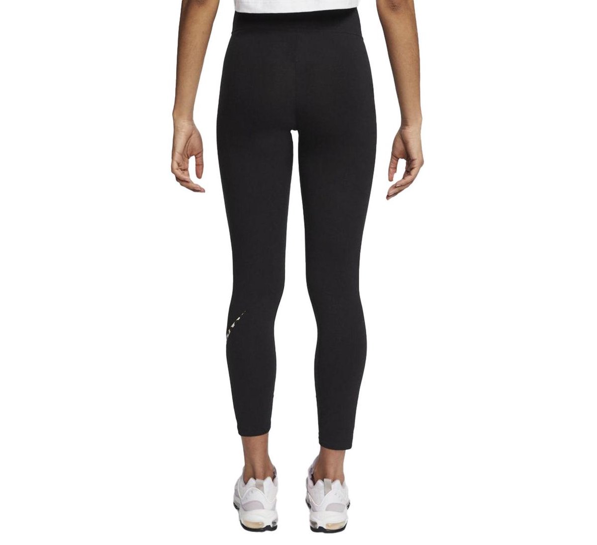 Nike Legging Dames - Zwart/Bruin - Maat L