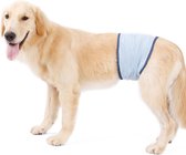 Honden buikband - luier voor mannelijke hond reu - plasband - wasbaar - EXTRA LARGE - BLUE