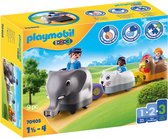 PLAYMOBIL 1.2.3  Train des animaux - 70405