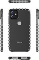 gestreepte transparante case geschikt voor Apple iPhone 11 met Privacy Glas