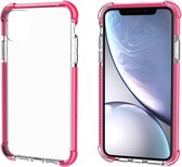 Bumper shock case geschikt voor Apple iPhone 11 - roze met Privacy Glas