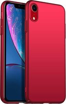 Ultra thin geschikt voor Apple iPhone Xr case - rood met Privacy Glas