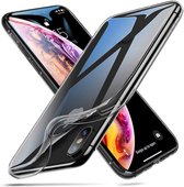Ultra thin geschikt voor Apple iPhone X / Xs case transparant silicone met Privacy Glas
