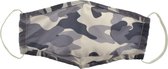 Mondkapje met Camouflage print - Camouflage Facemask - Wasbaar - Fijne Pasvorm - Geschikt voor OV - Niet-Medisch + gratis houder