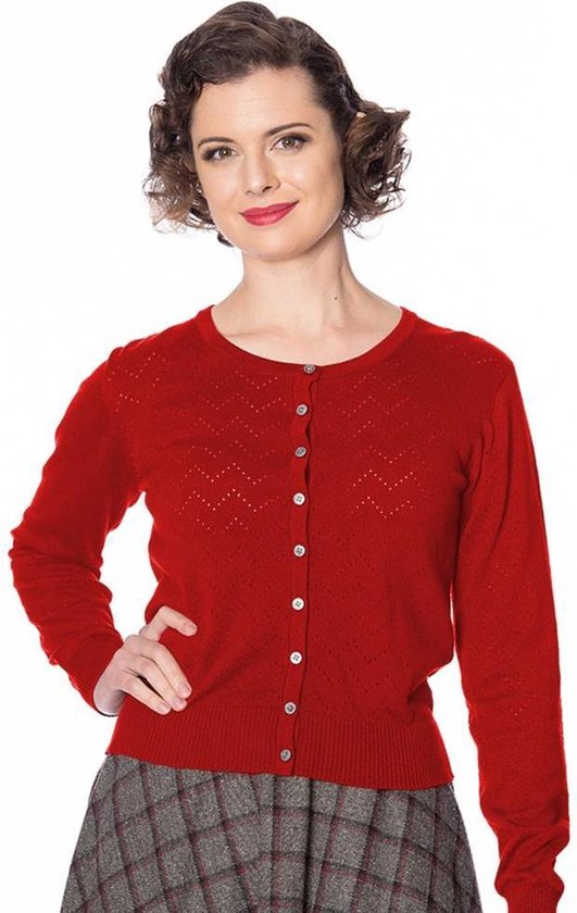 Dancing Days Cardigan PIONTELLE KNIT Rood