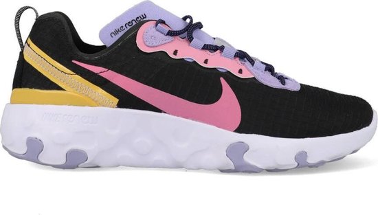 Nike Renew Element 55 CU0851-001 Zwart / Geel / Roze-40 | bol.com