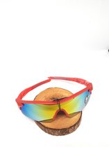 Sport zonnebril UV 400 outdoor  zachtrood