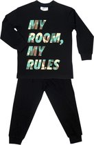 Fun2Wear - Pyjama My Rules - Zwart - Maat 104 - Jongens