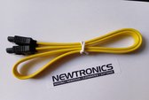 Newtronics 7-pin 6GB SATA female kabel met lock op beide connectors