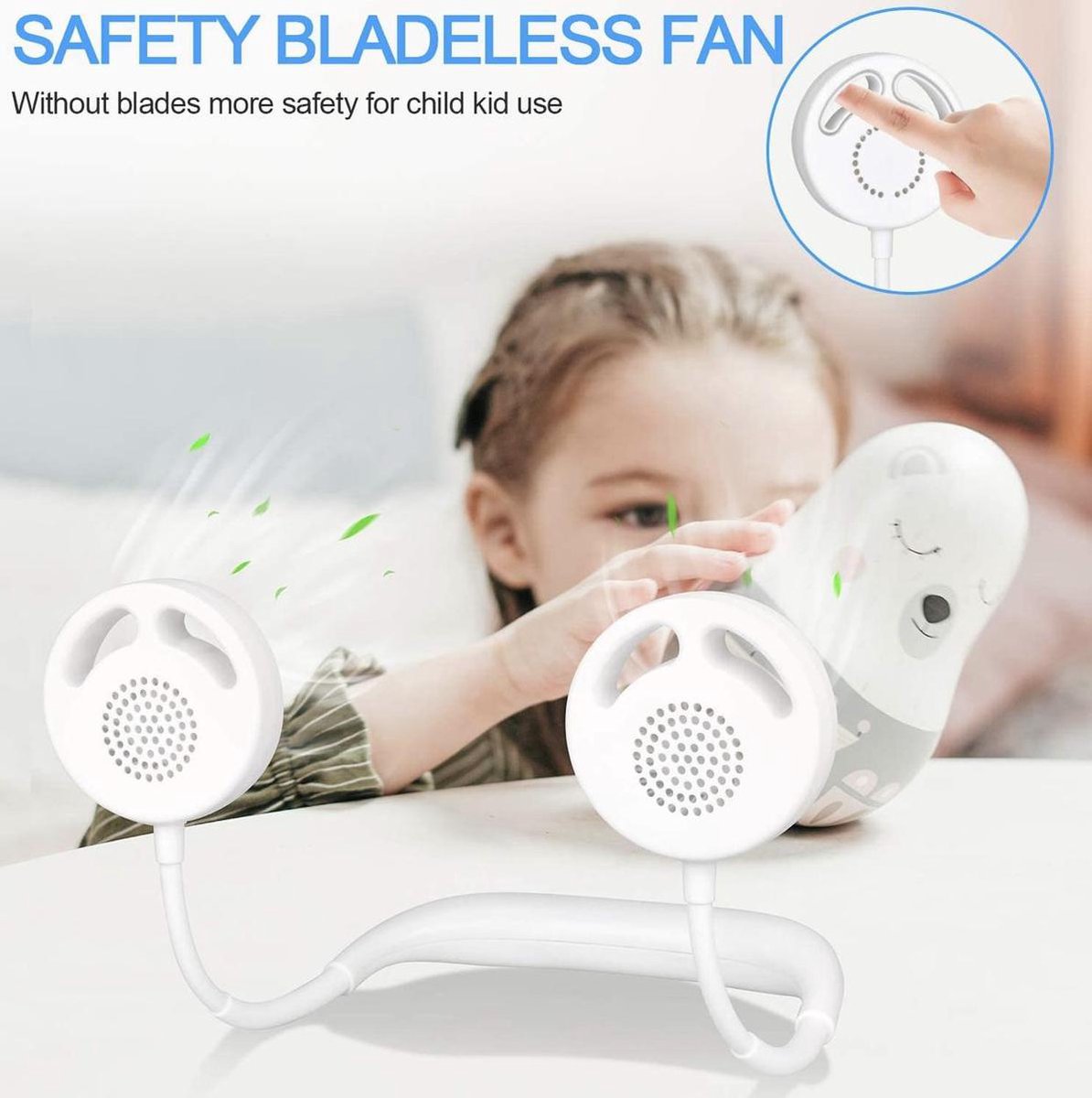 Bladloze - Draagbare USB Ventilator thumbnail 3